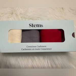 NWT Stem’s Conscious Cashmere Sock Trio